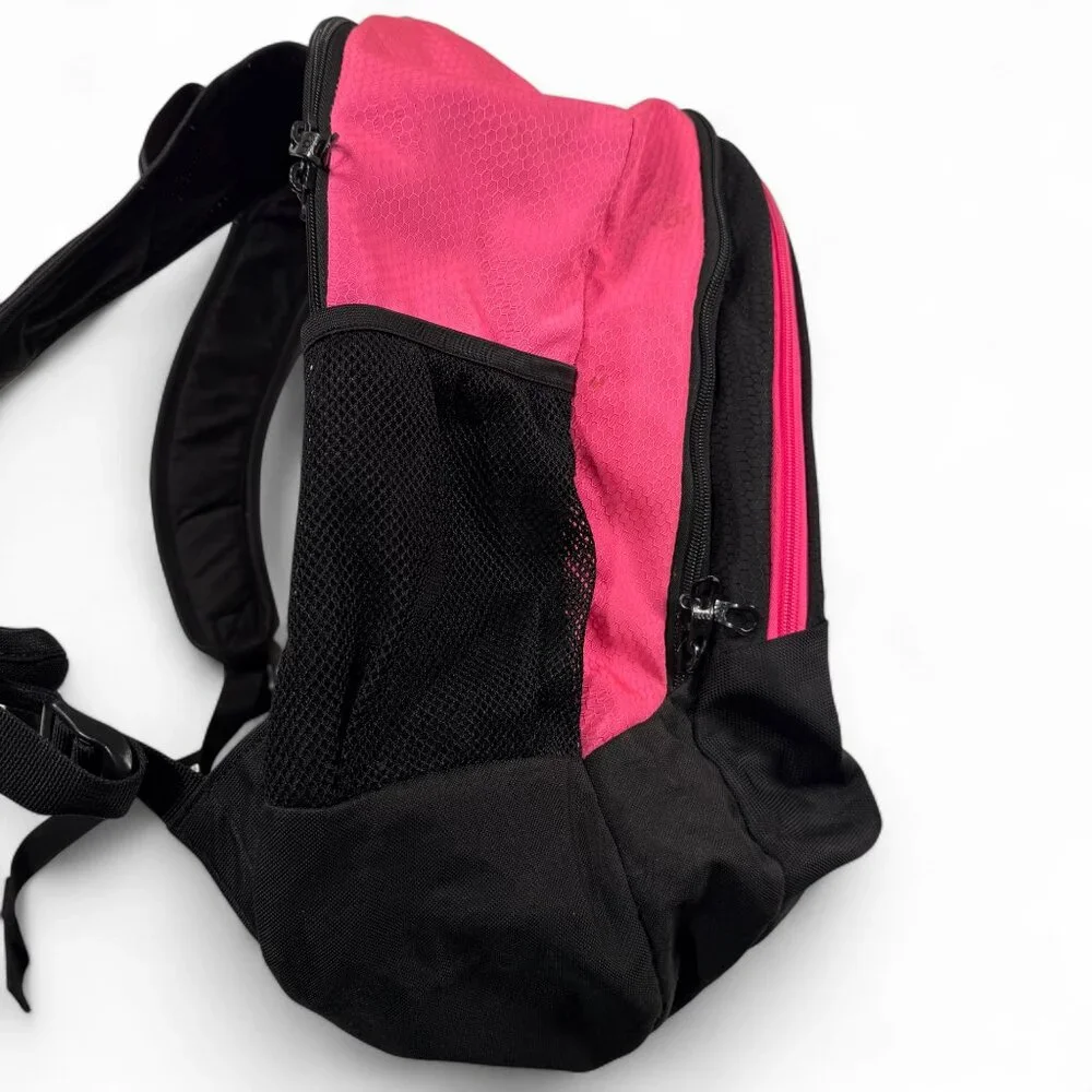 Adidas Backpack Black Pink Girls‎ Large School Pockets Outdoor Travel